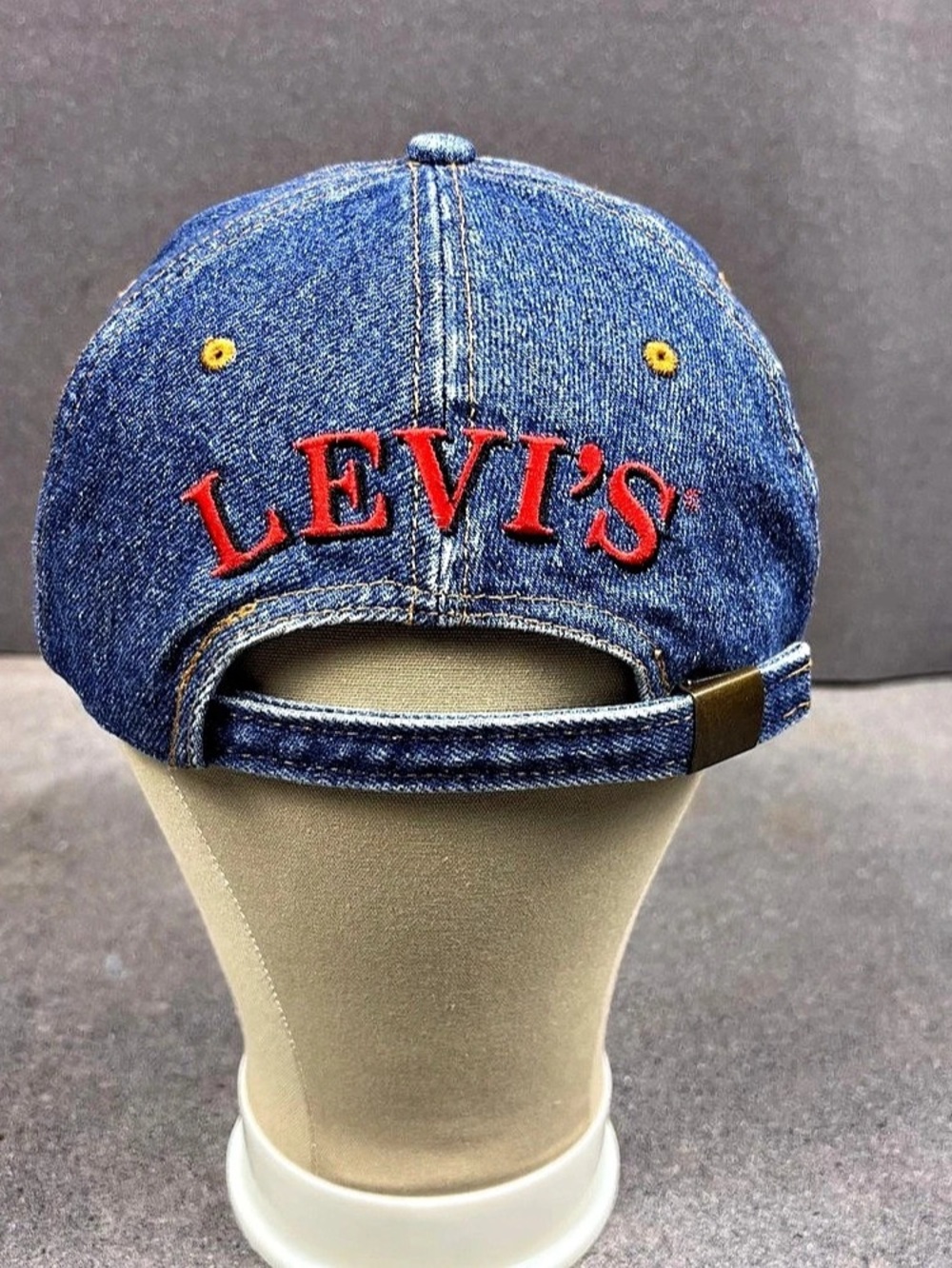 Vintage Levi's American Legend Levi Strauss & Co Denim Baseball Cap Blue
